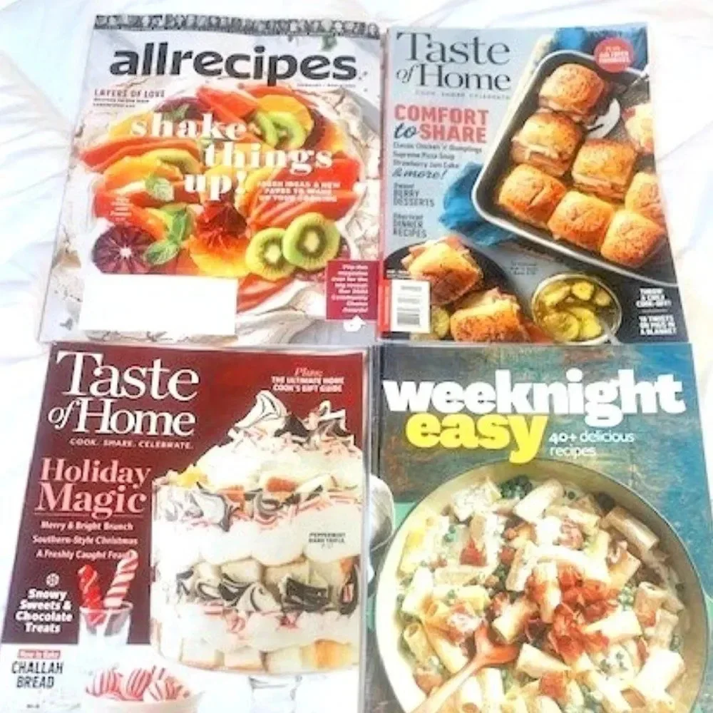 ‎Set 4 cooking magazines NWT